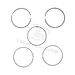 PISTON RING SET (0.5) FITS/REPL. Yamaha MZ175 EF2600 166F 7CN–E1610–20
